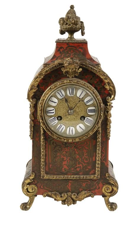 FRENCH BOULLE MANTEL CLOCK