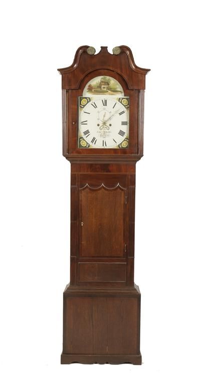 GEORGE III 8 DAY PAINTED DIAL LONGCASE CLOCK