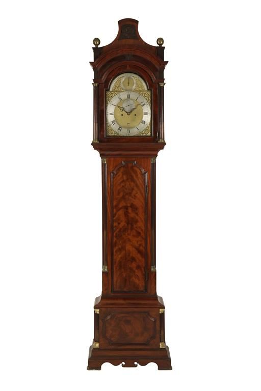 GEORGE III MAHOGANY LONGCASE CLOCK