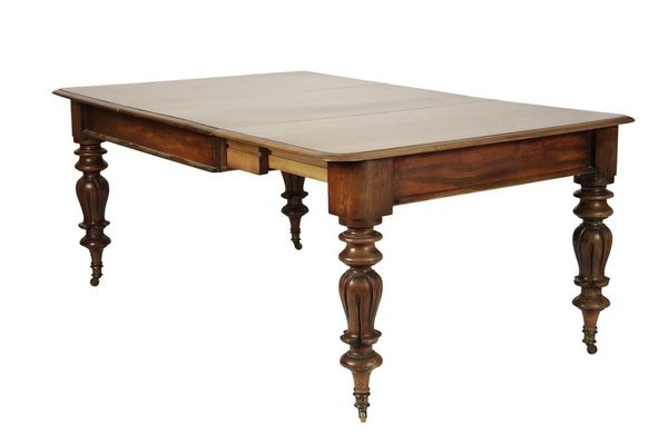 GEORGE IV MAHOGANY EXTENDING DINING TABLE