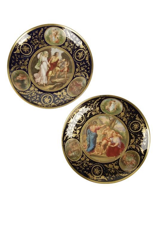 PAIR OF VIENNA STYLE CABINET CHARGERS