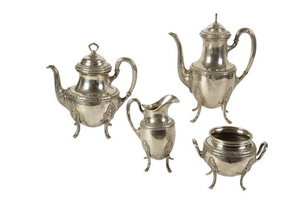 CONTINENTAL SILVER FOUR PIECE TEA AND COFFEE SERVICE