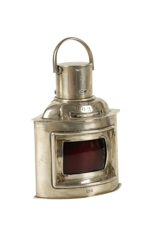 EDWARDIAN NOVELTY SILVER SCENT BOTTLE