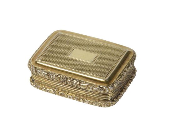 GEORGE III SILVER GILT VINAIGRETTE