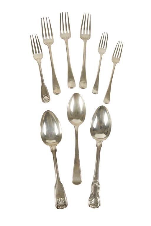 COLLECTION OF SILVER CUTLERY