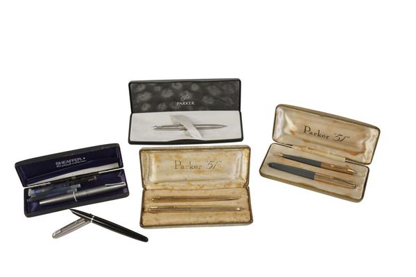 PARKER 51 "SIGNET" AEROMETRIC DEMI FOUNTAIN PEN SET