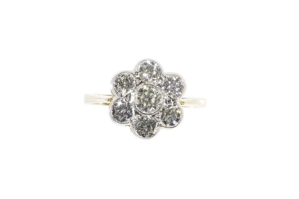 DIAMOND FLOWERHEAD CLUSTER RING