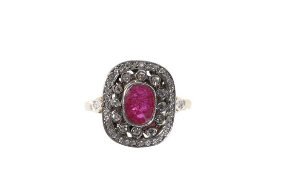 RUBY AND DIAMOND RING