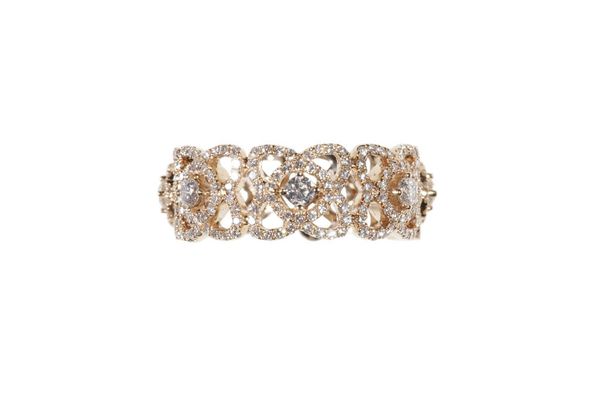 ROSE GOLD AND DIAMOND ETERNITY BAND