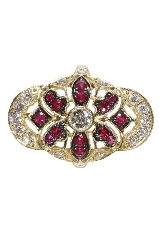 RUBY AND DIAMOND DRESS RING