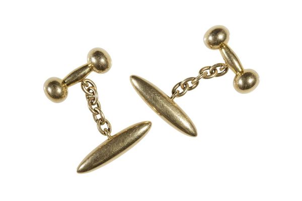 PAIR OF GENTLEMAN'S 18CT YELLOW GOLD CUFFLINK'S