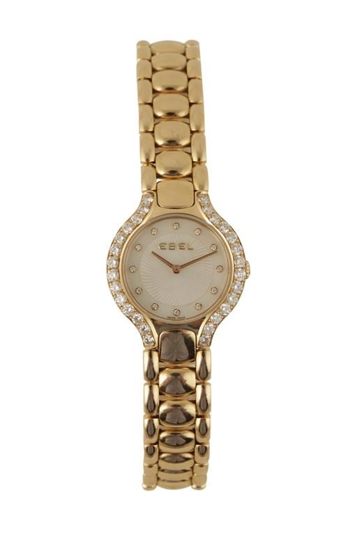 EBEL 18CT GOLD DIAMOND SET LADY'S WRIST WATCH