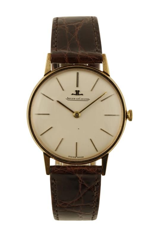 JAEGER-LECOULTRE GENTLEMAN'S 9CT GOLD WRIST WATCH