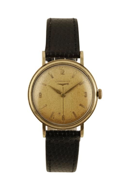 LONGINES 9CT GOLD GENTLEMAN'S WRIST WATCH