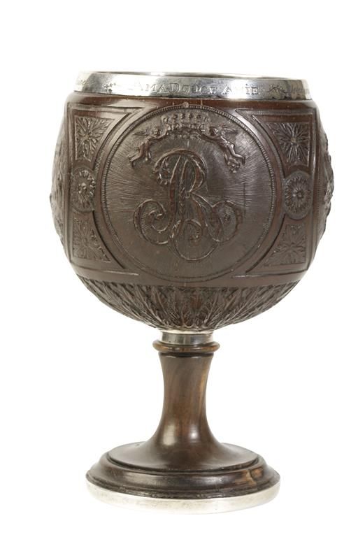 CONTINENTAL SILVER MOUNTED COCONUT CUP