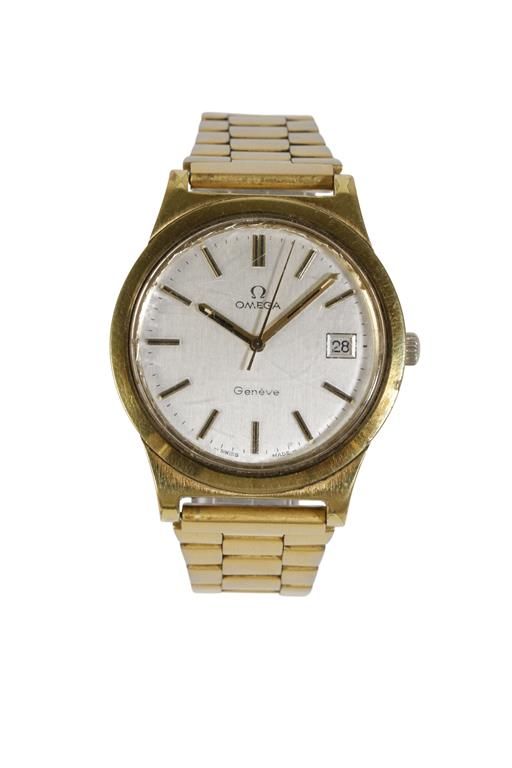 OMEGA GENEVE GOLD PLATED WRIST WATCH