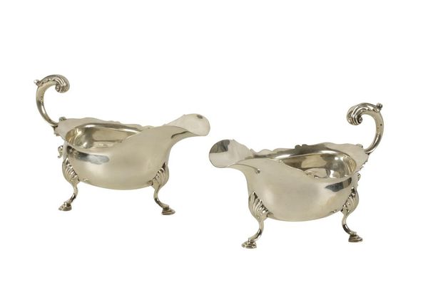 PAIR OF VICTORIAN SAUCE BOATS