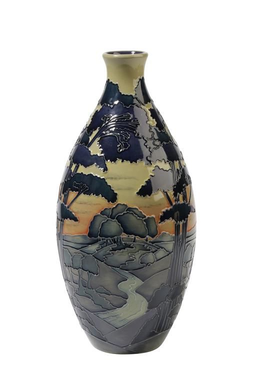 MOORCROFT: A "COPSE AT EVENRIDE" LIMITED EDITION VASE