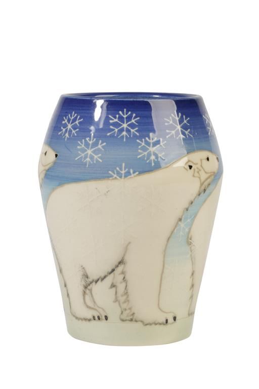 DENNIS CHINAWORKS: A "POLAR BEAR" LIMITED EDITION VASE