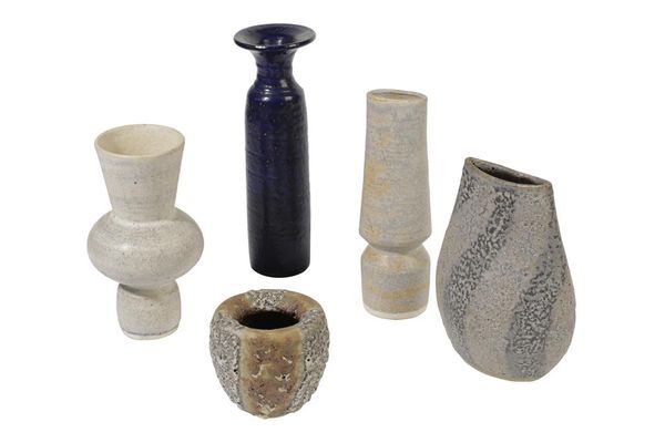 A COLLECTION OF ART POTTERY VASES