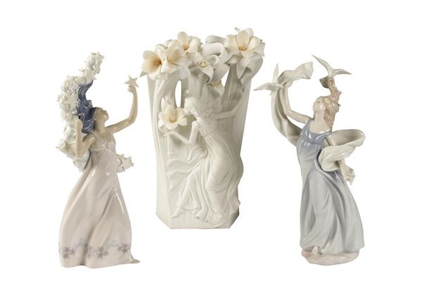 LLADRO: "FOREST NYMPH" BISQUE PORCELAIN FIGURE