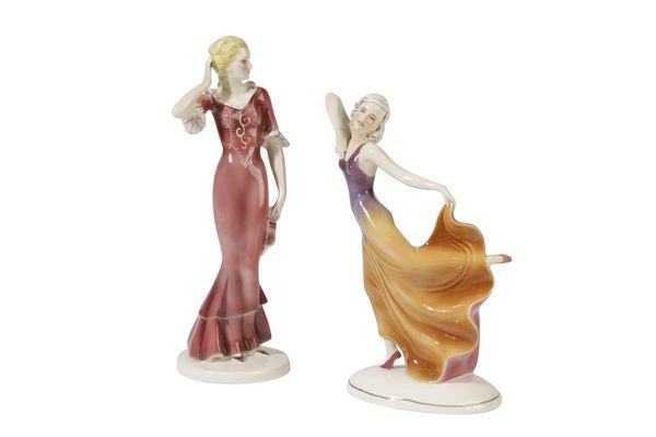 KATZHUTTE: AN ART DECO PORCELAIN FIGURINE