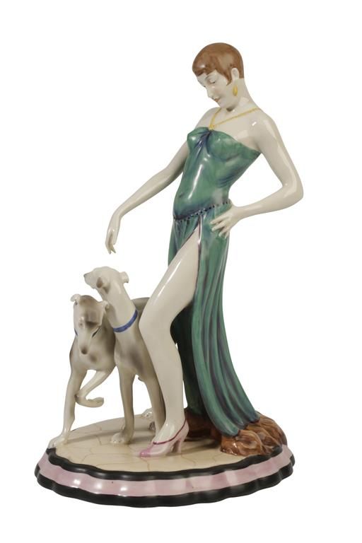 ROYAL DUX: AN ART DECO FIGURE GROUP