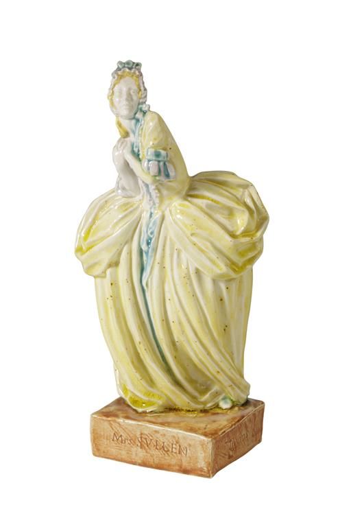 •AGATHA WALKER (1888-1980): A GLAZED CERAMIC FIGURINE