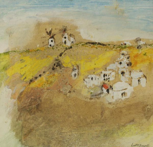 •LEO MCDOWELL (1936-2011) 'GREEK ISLAND VILLAGE'