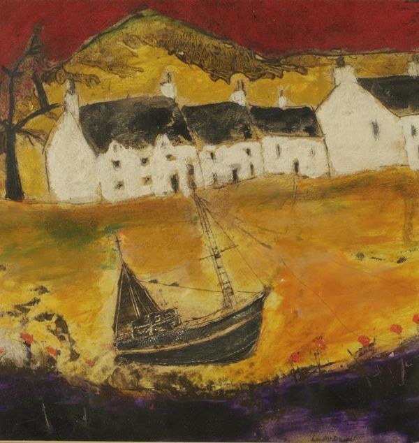 •LEO MCDOWELL (1936-2011) 'BEACHED TRAWLER'