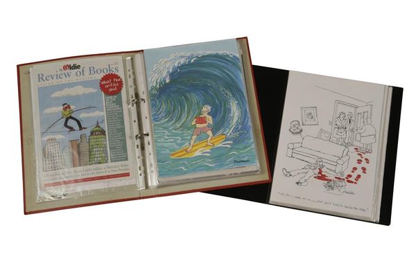 •ALLEN FREIESLEBEN (CONTEMPORARY) Two folios of original illustrations, cartoons, prints & ephemera