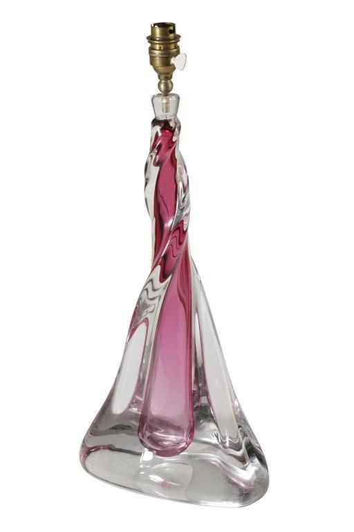 VANNES: FRENCH ART GLASS LAMP BASE