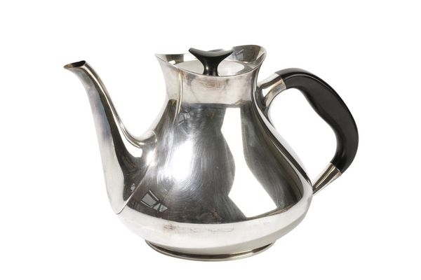 HANS BUNDE FOR COHR: A SILVER PLATED TEAPOT