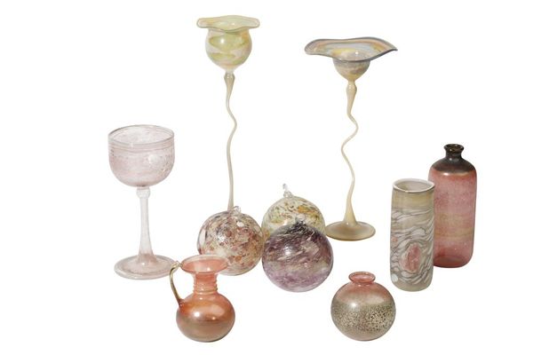 ISGARD MOJE-WOHLGEMUTH (b.1941): A COLLECTION OF STUDIO ART GLASS