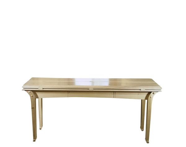 •MATTHEW BURT - SPLINTER GROUP: A WILTSHIRE ASH FOLDING CONSOLE TABLE