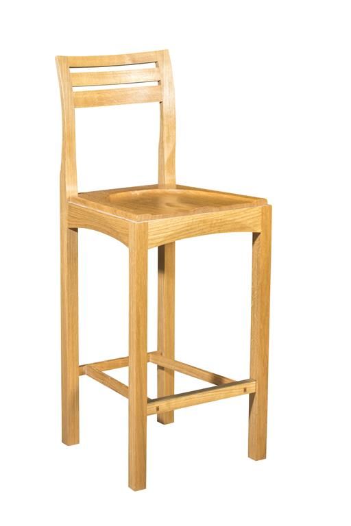 RICHARD WILLIAMS: A LIGHT OAK BAR STOOL