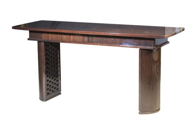 RICHARD WILLIAMS: A HIGH GLOSS INDIAN ROSEWOOD DESK