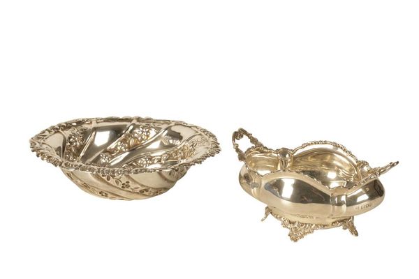 VICTORIAN SILVER BON BON DISH