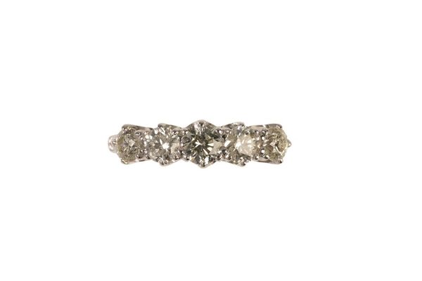 FIVE STONE DIAMOND RING