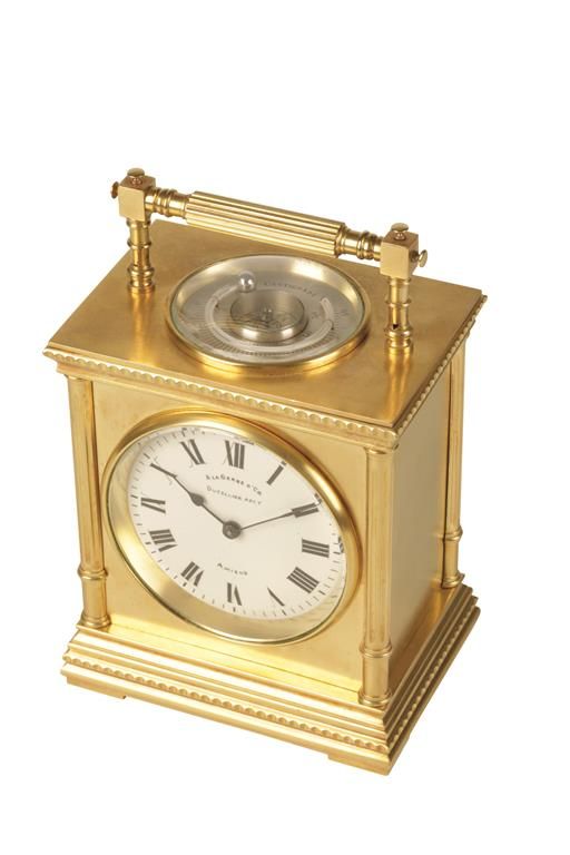 FRENCH BRASS CASED CARRIAGE CLOCK