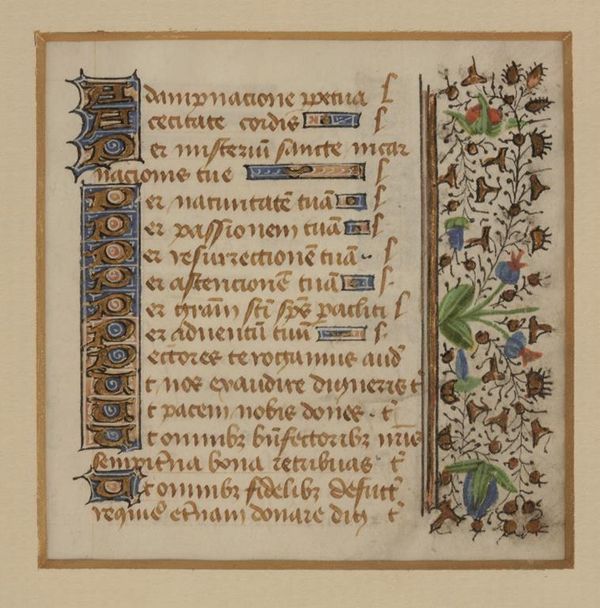 LATE MEDIEVAL MANUSCRIPT FRAGMENT