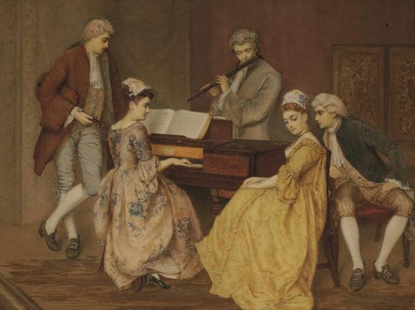 JAMES CHARLES PLAYFAIR (1845-1880) 'THE MUSIC EVENING'