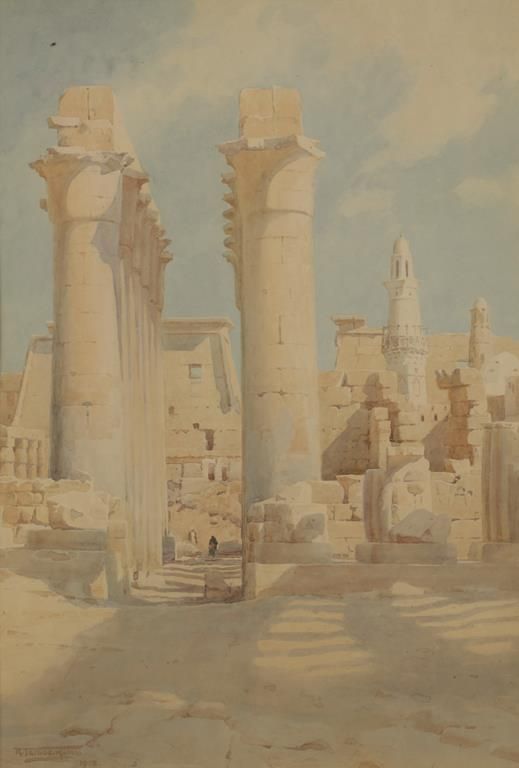 ROBERT GEORGE TALBOT KELLY (1861-1934) 'COLONNADE OF LUXOR TEMPLE'