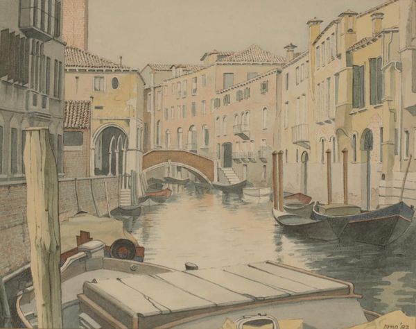 •SIR DUNCAN OPPENHEIM (1904-2003) 'FONDEMENTA SAN GIORGIO DEI SCHIAVONE, VENEZIA'