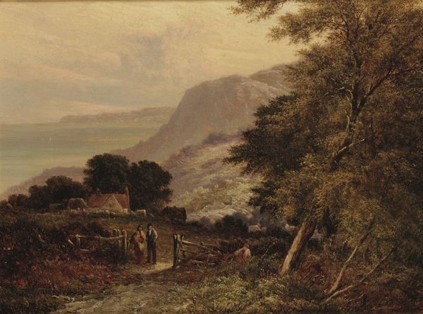 WALTER WILLIAMS (1834-1906) A view over Eype towards Golden Cap