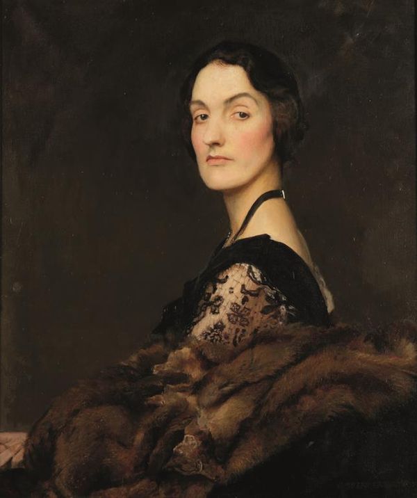 GEORGE SPENCER WATSON (1869-1934) A half length portrait of an elegant lady