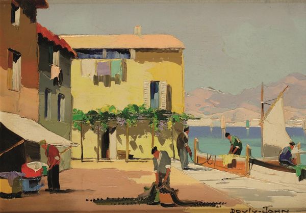 •CECIL ROCHEFORT D'OYLY JOHN (1906-1993) A pair of French Riviera views