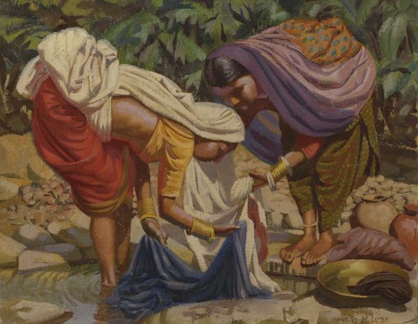 •EDWARD D'ARCY LISTER (1911-1976) Indian washer women