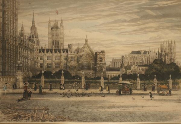 WILLIAM WALTER BURGESS (1845-1908) A view of the Palace of Westminster