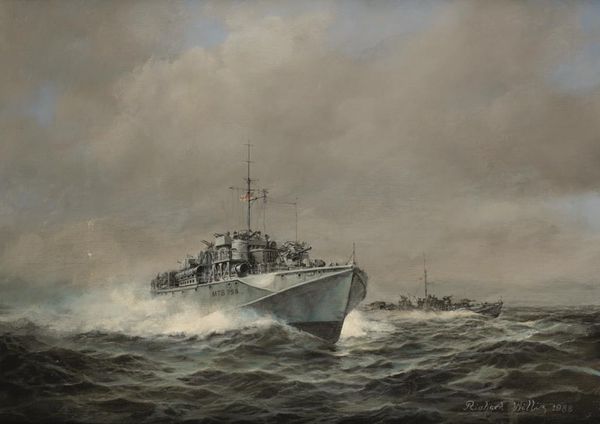 •RICHARD WILLIS (B.1924) A study of the Motor Torpedo Boat 'MTB 758'